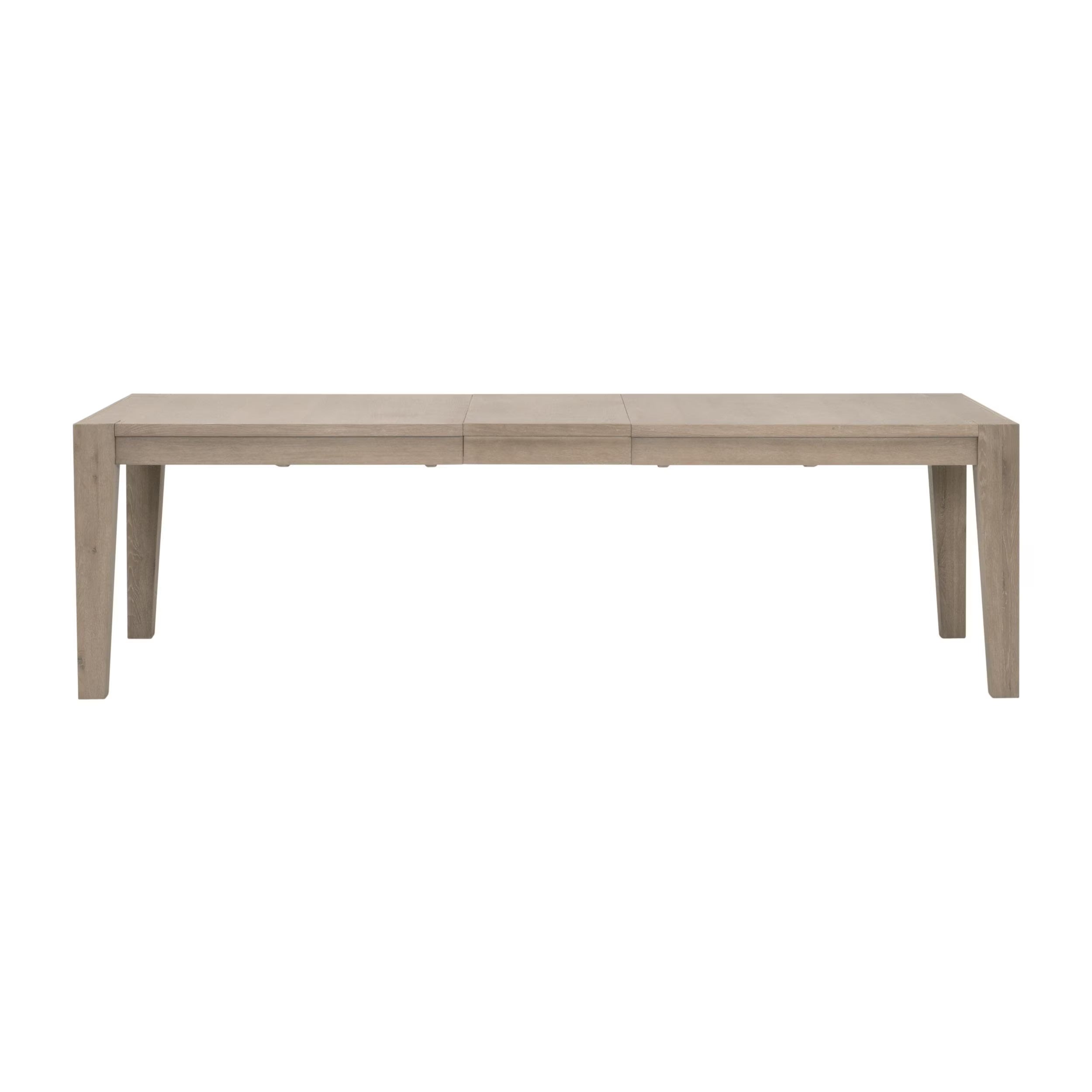 Essentials For Living Canal Extension Dining Table ~ Smoke Gray Oak & Brushed Gold Inlay