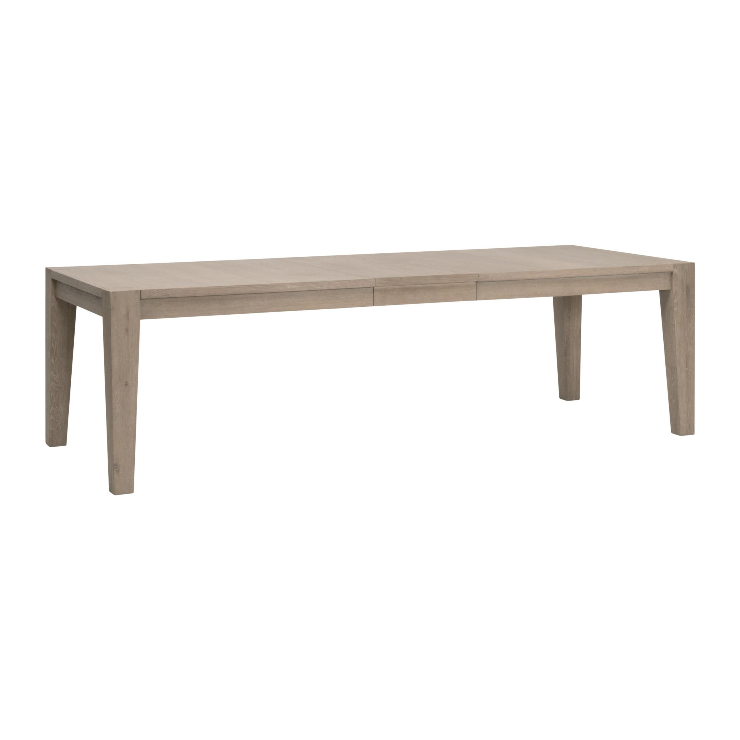 Essentials For Living Canal Extension Dining Table ~ Smoke Gray Oak & Brushed Gold Inlay - Image 3