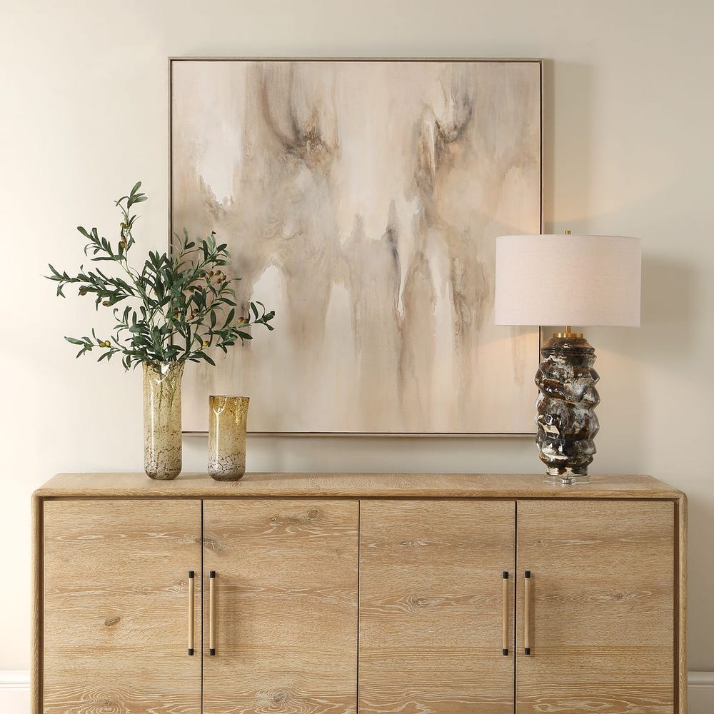 Uttermost Embark Soft Beige Blended Hand Painted Canvas
