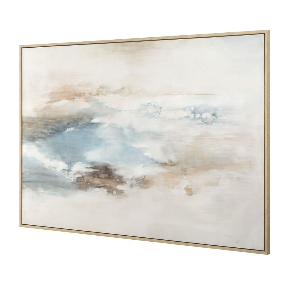 Uttermost Chasing Blue Hand Painted Canvas - Image 3