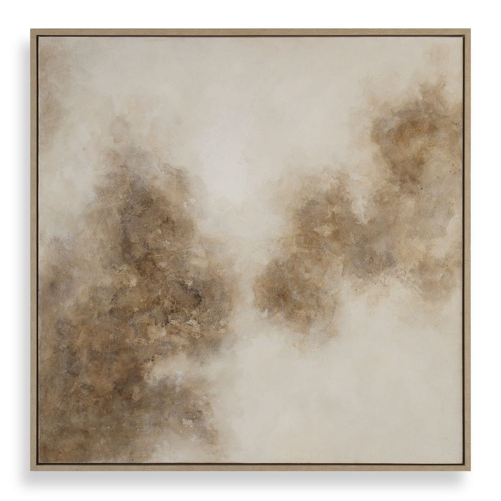 Uttermost Up In Smoke Hand Painted Canvas - Image 3