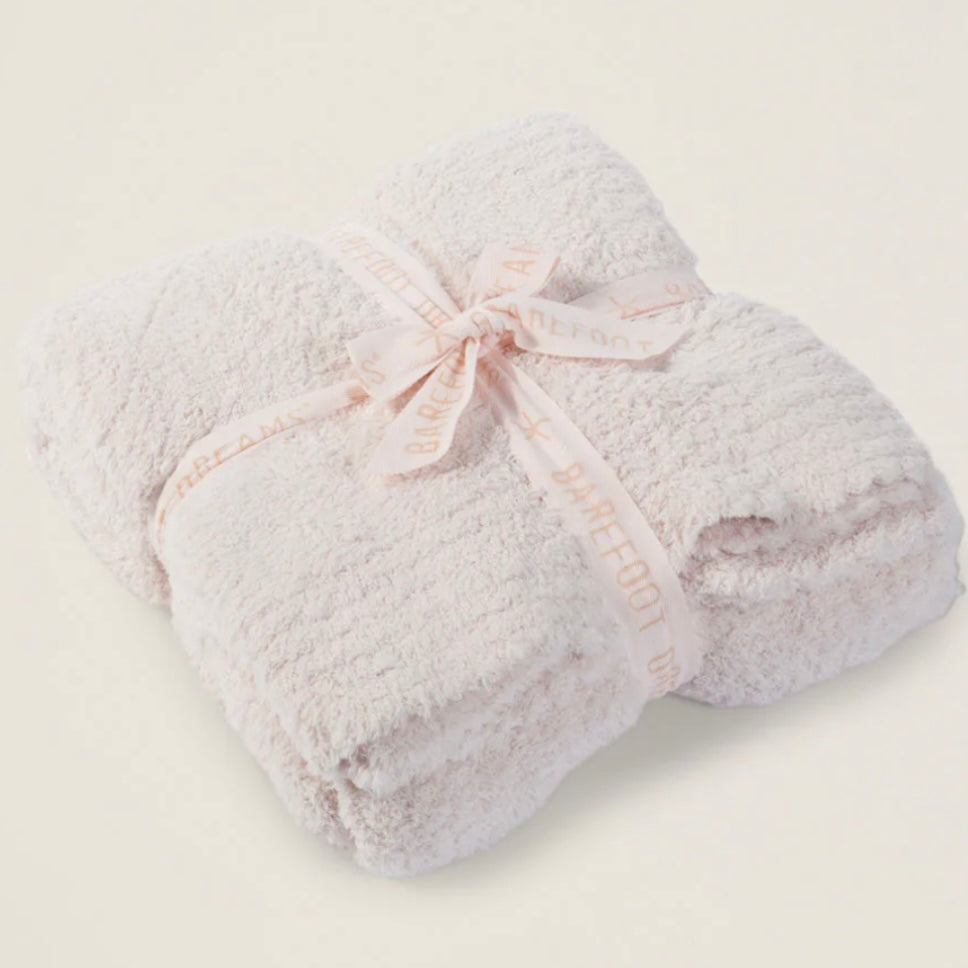 Barefoot Dreams CozyChic Pink Throw Blanket - Image 1