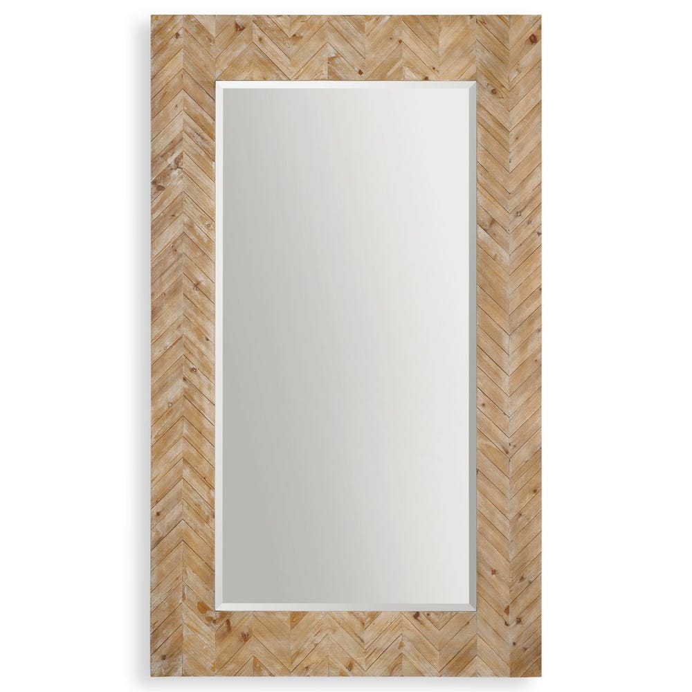 Uttermost Demetria Chevron Pattern Wood Framed Mirror - Image 2