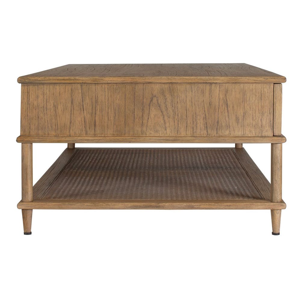 Uttermost Coast Mid Century Natural Rattan Coffee Table - Image 3