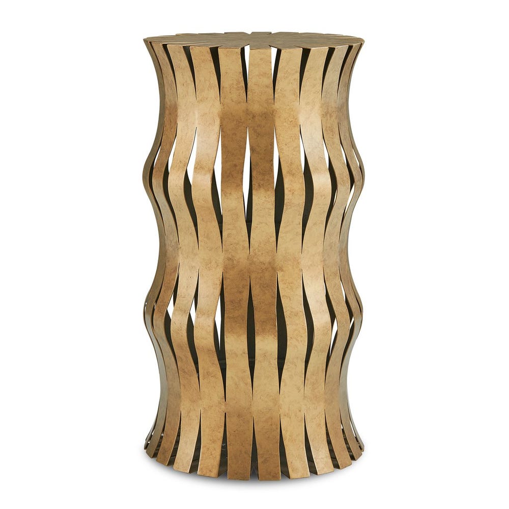 Uttermost Arida Warm Aged Gold Accent Table - Image 2