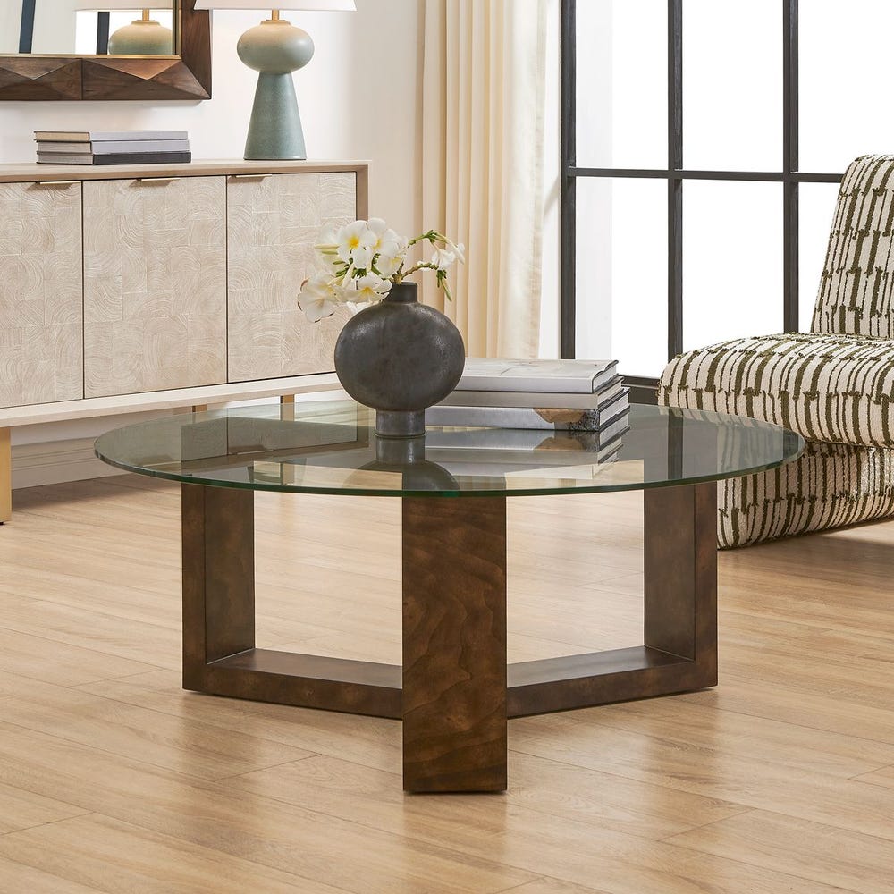Uttermost Ignis Tempered Glass Tabletop Coffee Table - Image 1