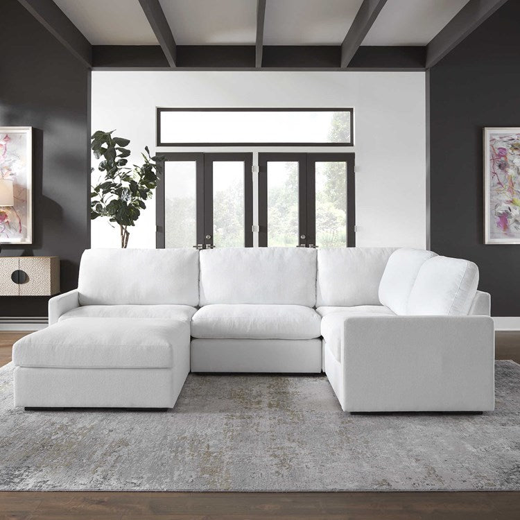 Uttermost Refuge Modular Corner Piece ~ Ultra Plush Artic White Performance Fabric - Image 2
