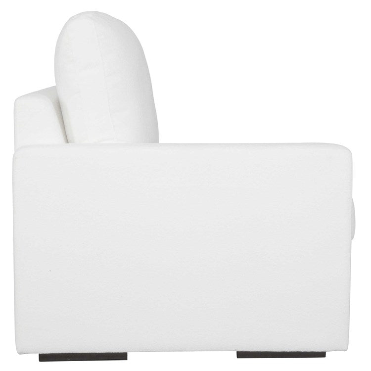 Uttermost Refuge Modular Left Arm Facing Piece ~ Ultra Plush Artic White Performance Fabric - Image 3