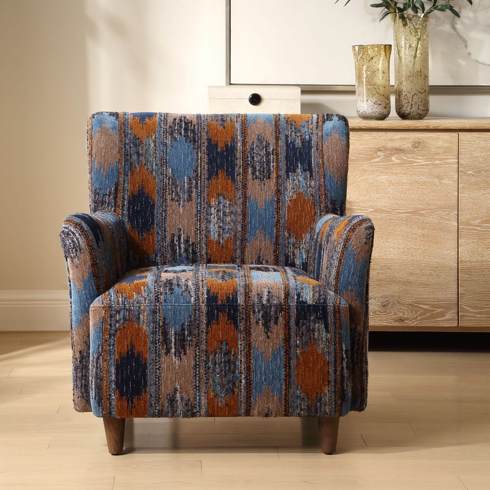 Uttermost Lainey Ikat Chenille Armchair - Image 1