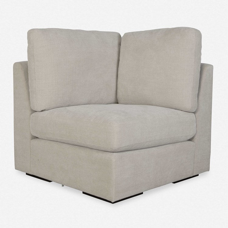 Uttermost Refuge Modular Corner Piece ~ Velvety Sand Performance Fabric