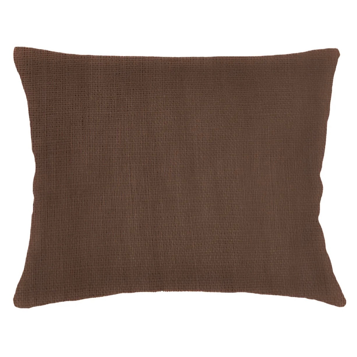 Anaya Home So Soft Linen Oak Brown Dutch Euro Pillow 28x36 With Down Insert - Image 1