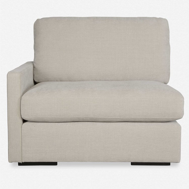 Uttermost Refuge Modular Left Arm Facing Piece ~ Velvety Sand Performance Fabric