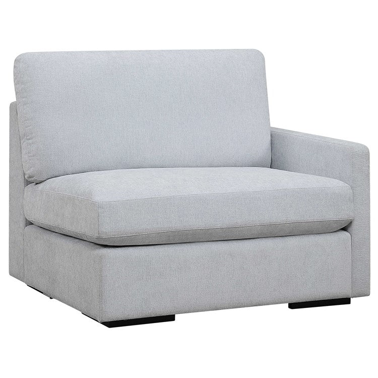 Uttermost Refuge Modular Right Arm Facing Piece ~ Cloud Blue Performance Fabric - Image 2