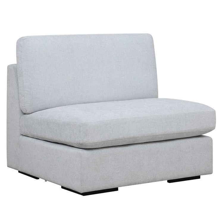 Uttermost Refuge Modular Armless Piece ~ Cloud Blue Performance Fabric - Image 1
