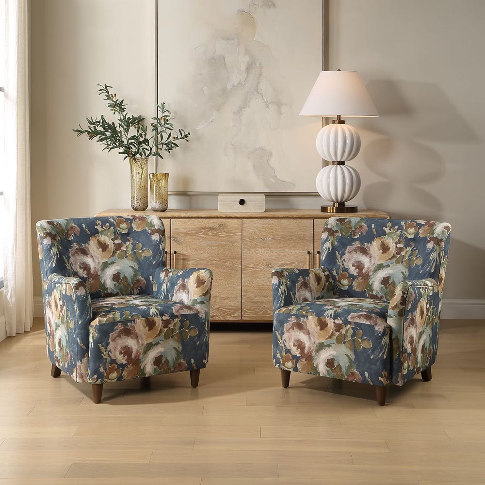 Uttermost Lainey Floral Armchair - Image 1