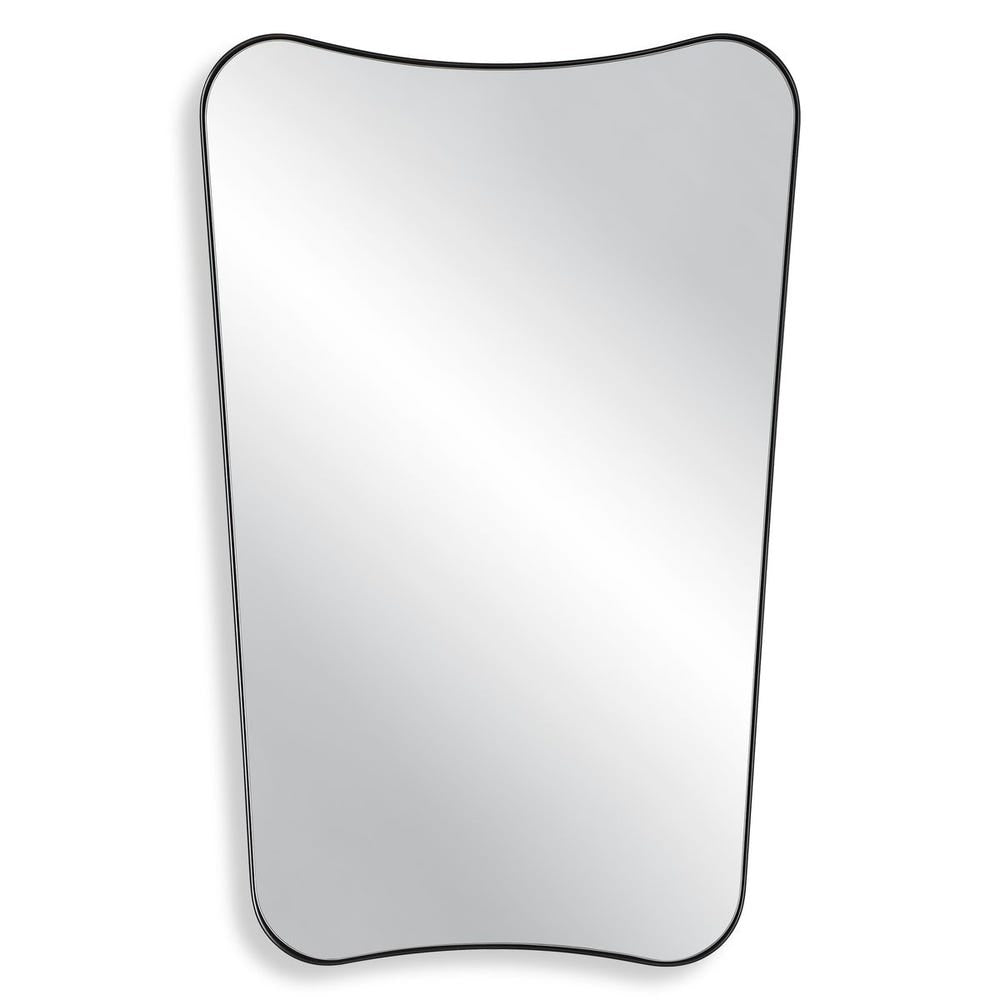 Uttermost Belvoir Sleek Satin Black Mirror - Image 3