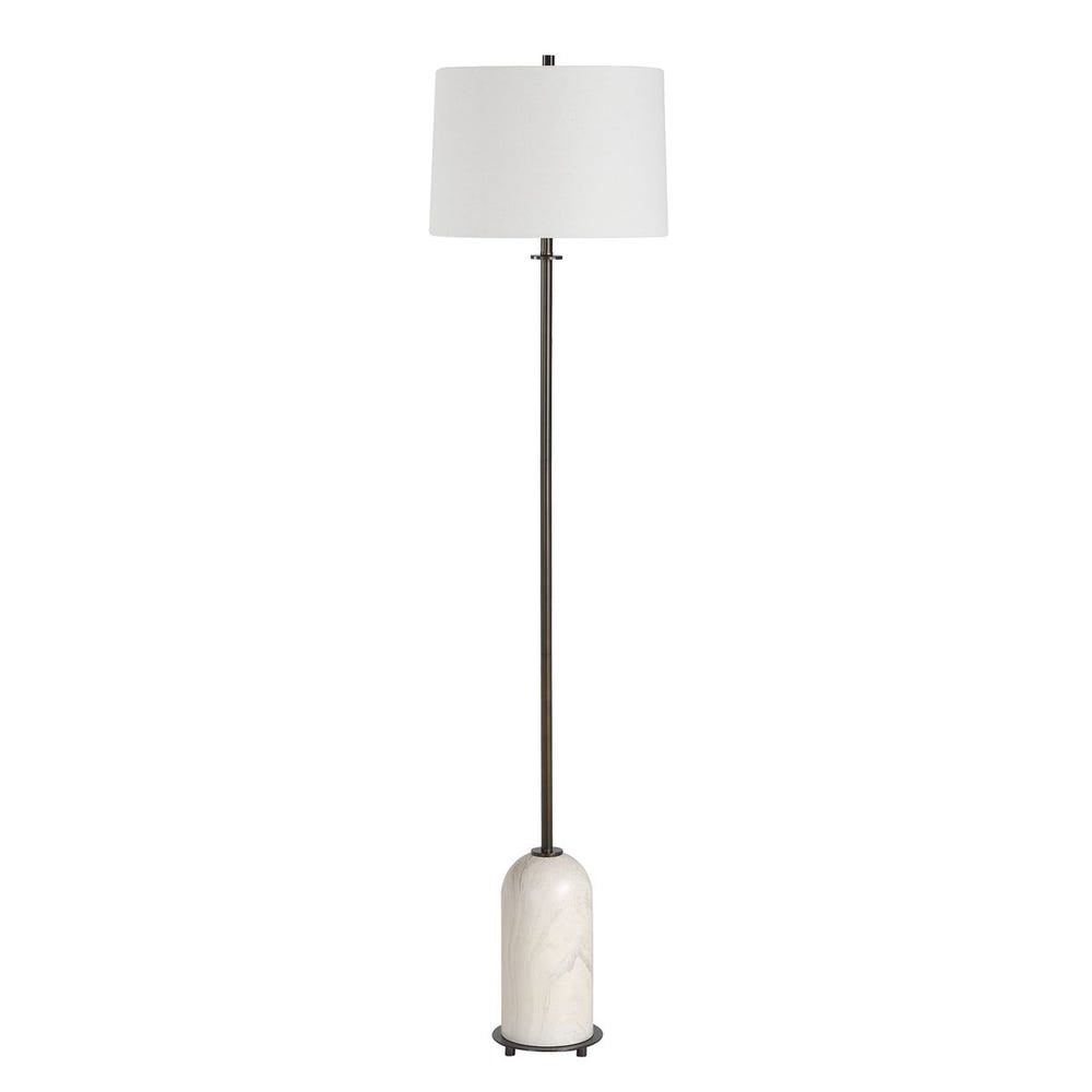 Casa Bella Living Bronze & Dome Marble Base Floor Lamp - Image 3