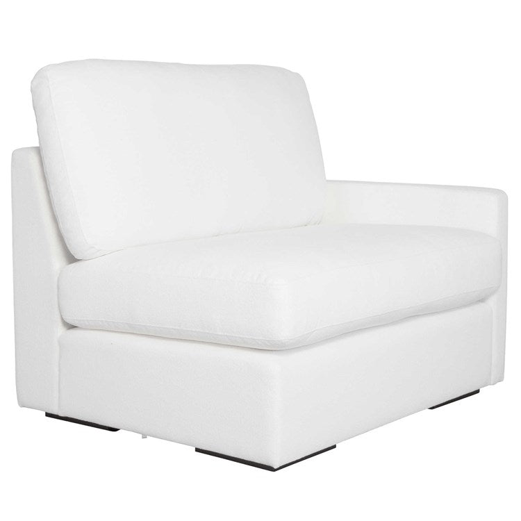 Uttermost Refuge Modular Right Arm Facing Piece ~ Ultra Plush Artic White Performance Fabric - Image 2