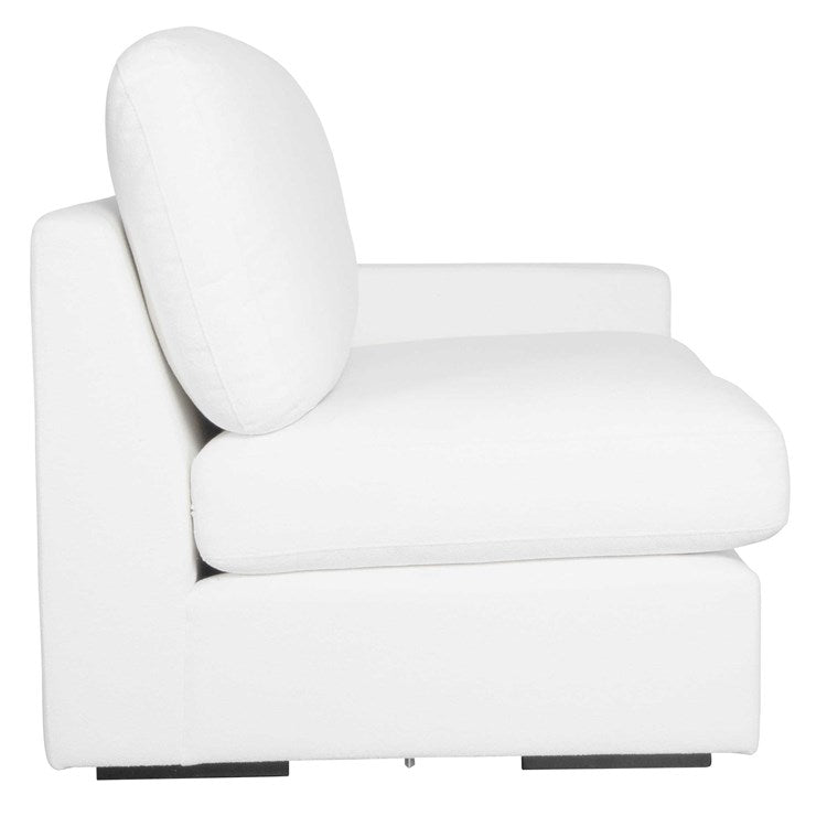 Uttermost Refuge Modular Right Arm Facing Piece ~ Ultra Plush Artic White Performance Fabric - Image 3