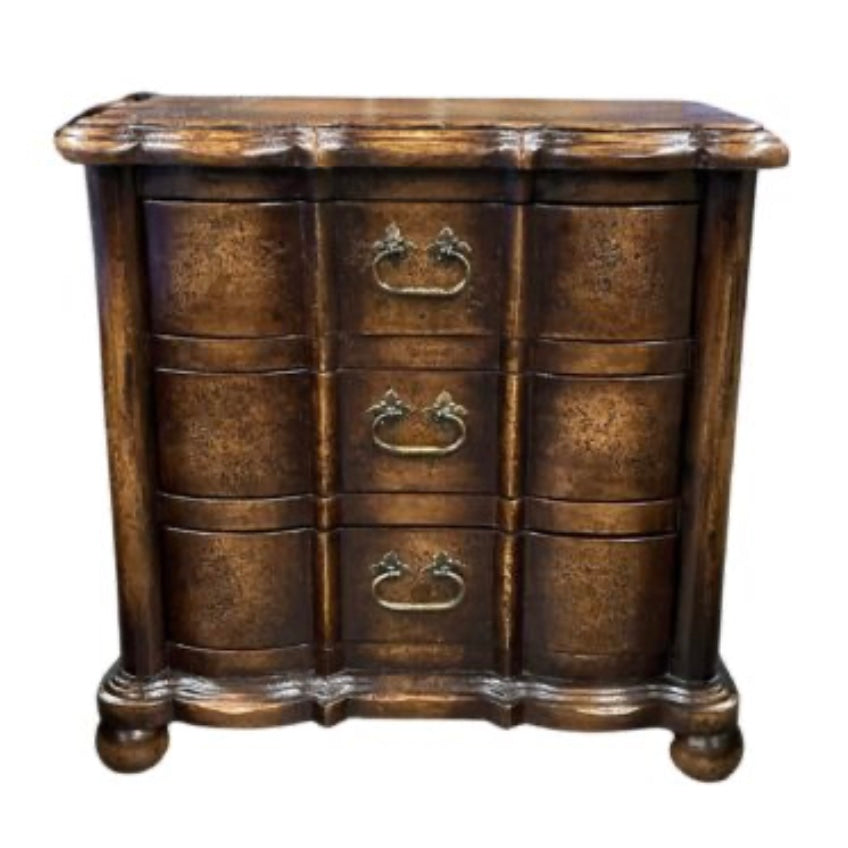 Casa Bonita Peruvian Hand-Painted Carved Wood Bellissimo Nightstand ~ 32” - Image 1