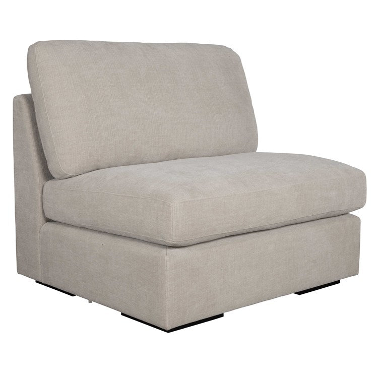 Uttermost Refuge Modular Armless Piece ~ Velvety Sand Performance Fabric