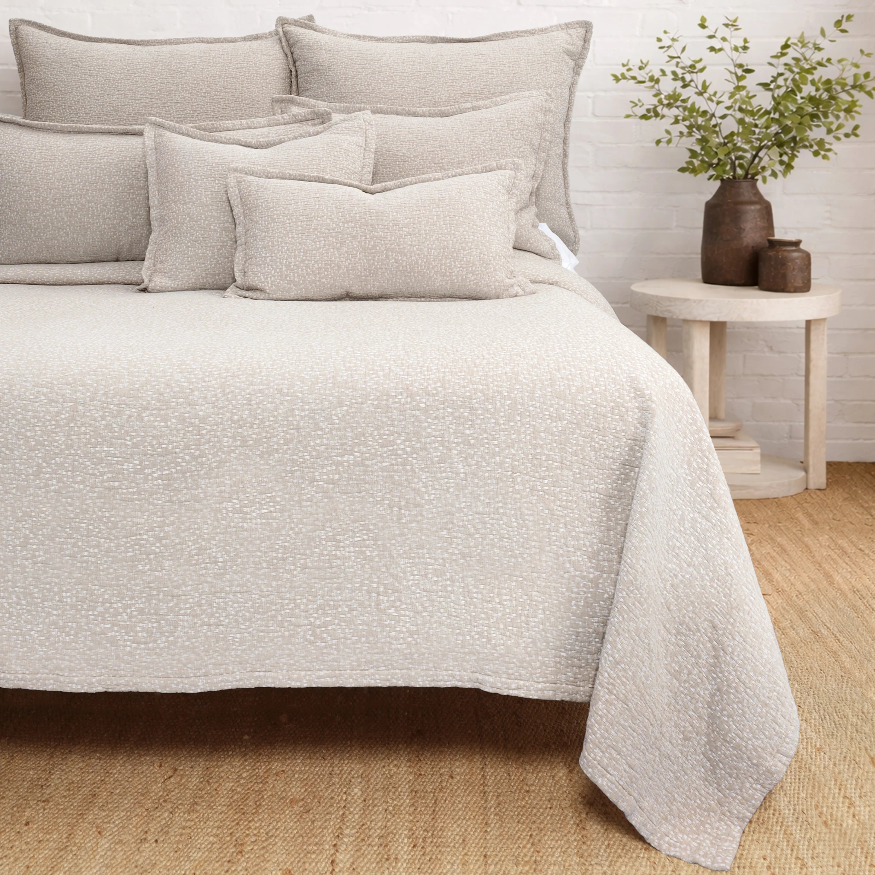 Pom Pom at Home Malibu Matelasse 20 x 36 King Sham ~ Oatmeal - Image 3