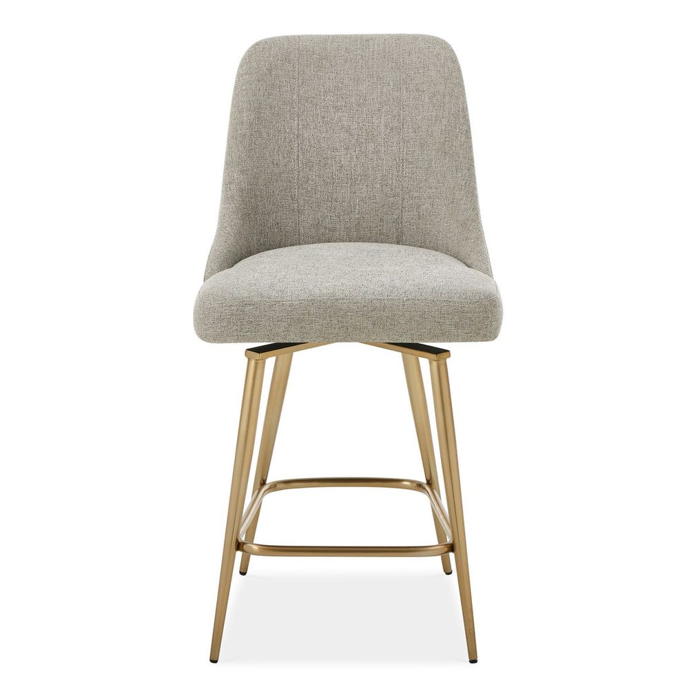 Uttermost Bramwell Heathered Taupe Fabric Counter Stool - Image 2