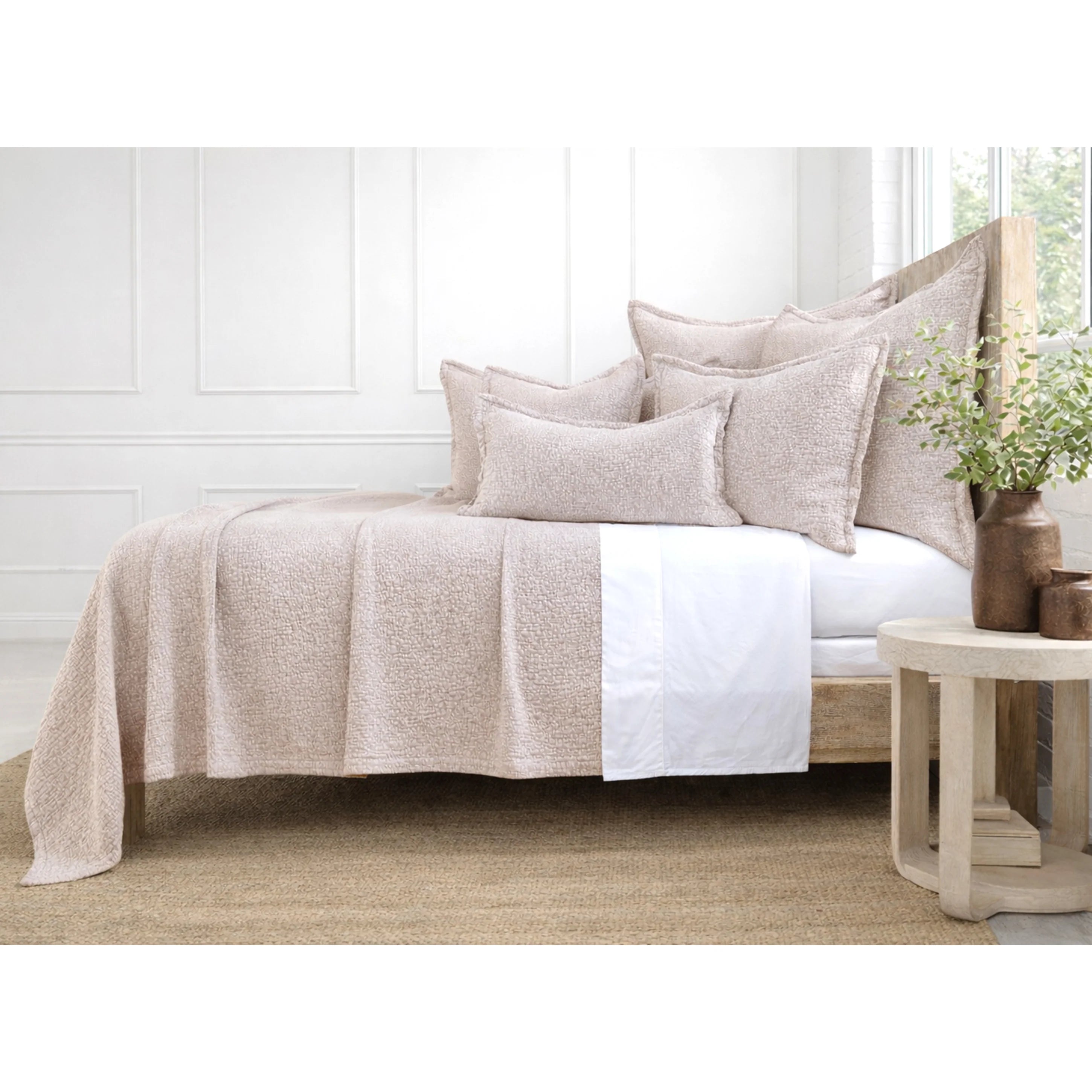 Pom Pom at Home Malibu Washed Terra Cotta Matelasse Blanket  ~ Available in Twin/Twin XL, Queen and King Sizes - Image 2