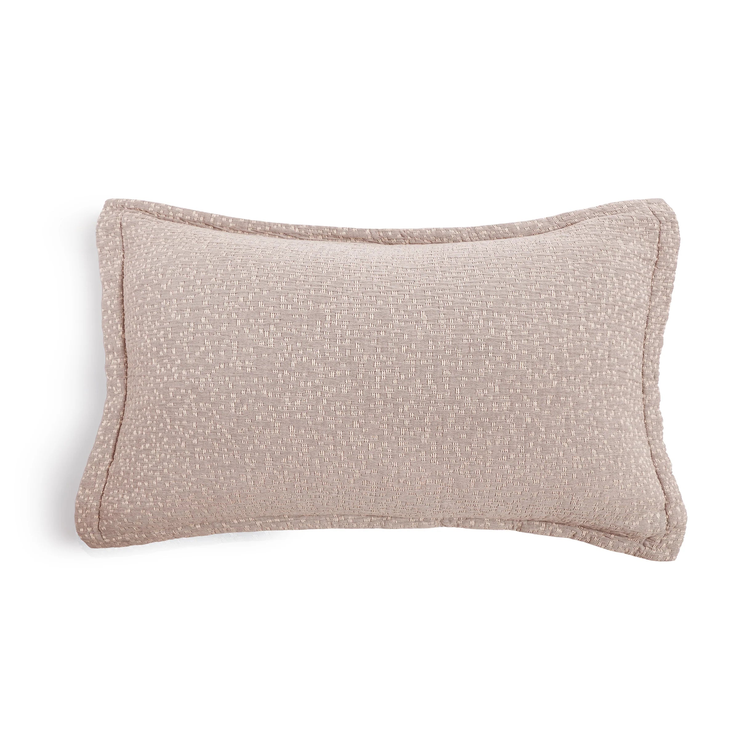 Pom Pom at Home Malibu Matelasse 14 x 24 Pillow with Insert ~ Washed Terra Cotta