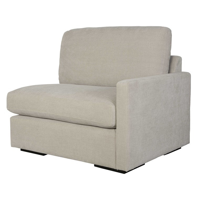 Uttermost Refuge Modular Right Arm Facing Piece ~ Velvety Sand Performance Fabric - Image 2