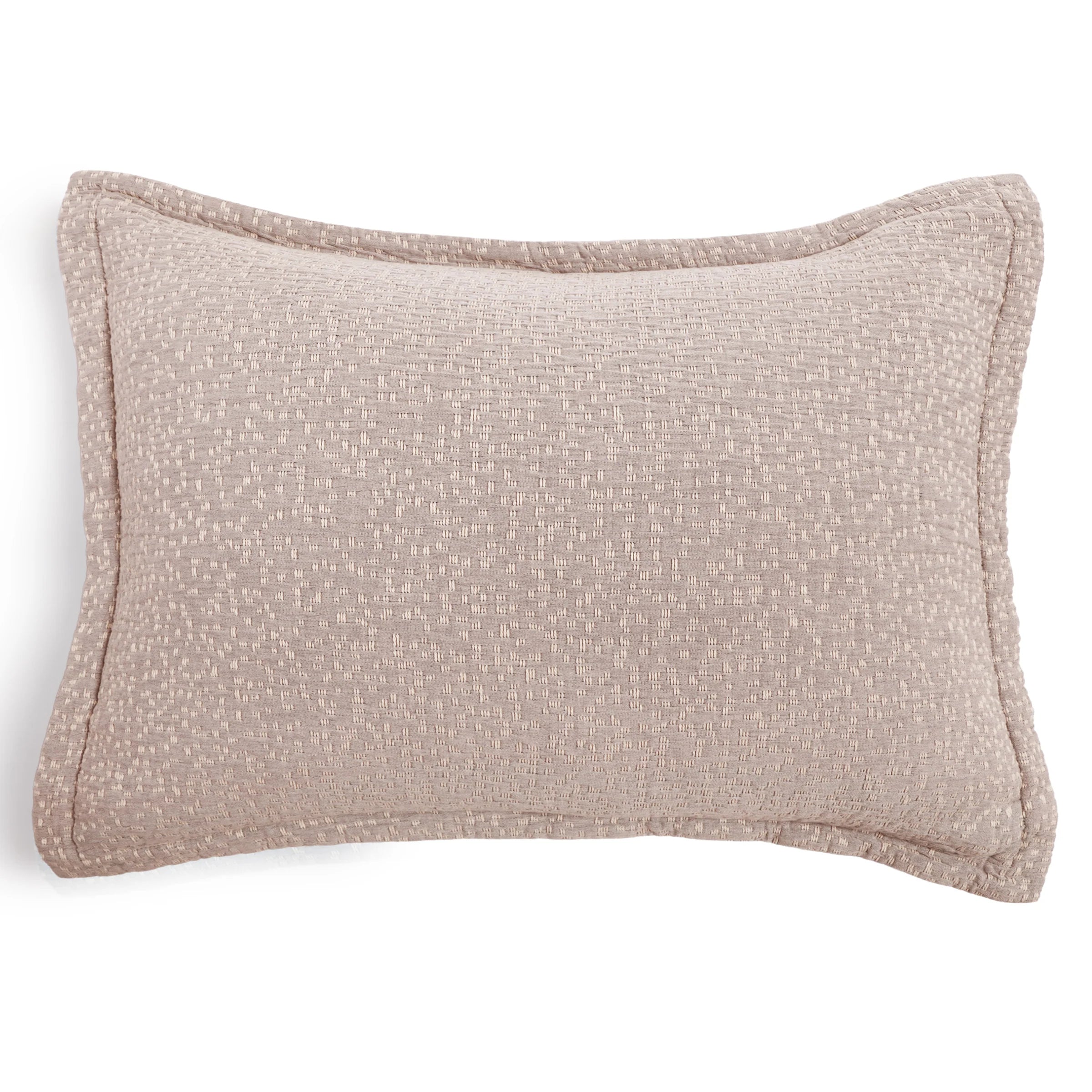 Pom Pom at Home Malibu Matelasse 28 x 36 Big Pillow with Insert ~ Washed Terra Cotta