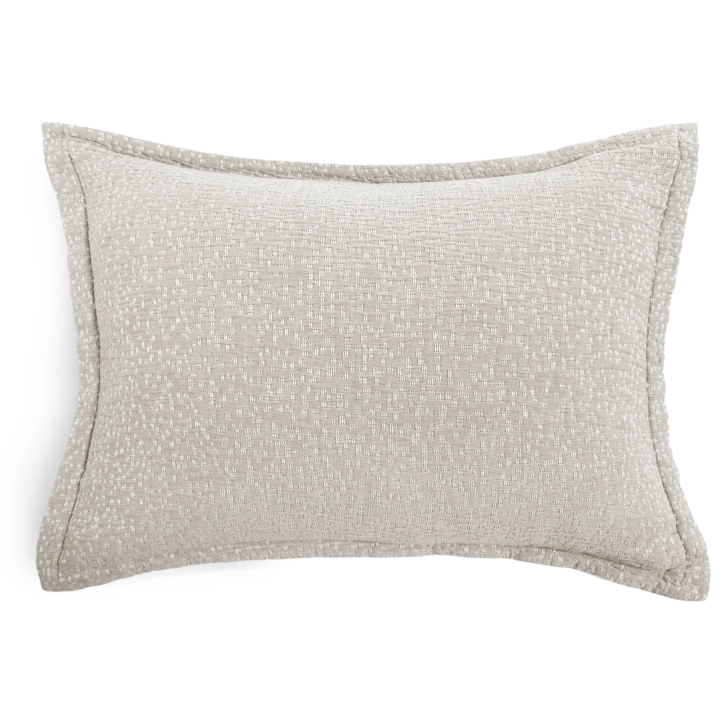 Pom Pom at Home Malibu Matelasse 28 x 36 Big Pillow with Insert ~ Oatmeal