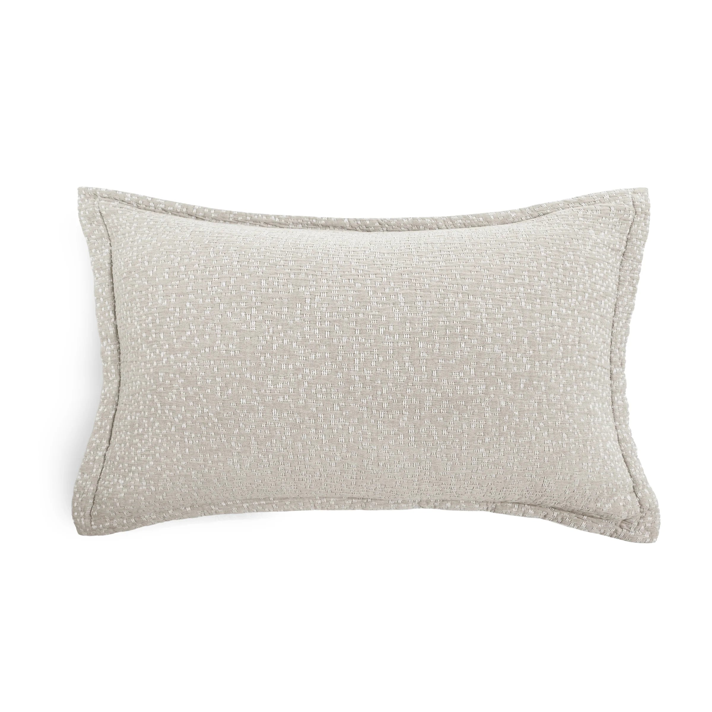 Pom Pom at Home Malibu Matelasse 14 x 24 Pillow with Insert ~ Oatmeal
