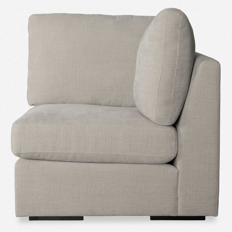 Uttermost Refuge Modular Corner Piece ~ Velvety Sand Performance Fabric - Image 2
