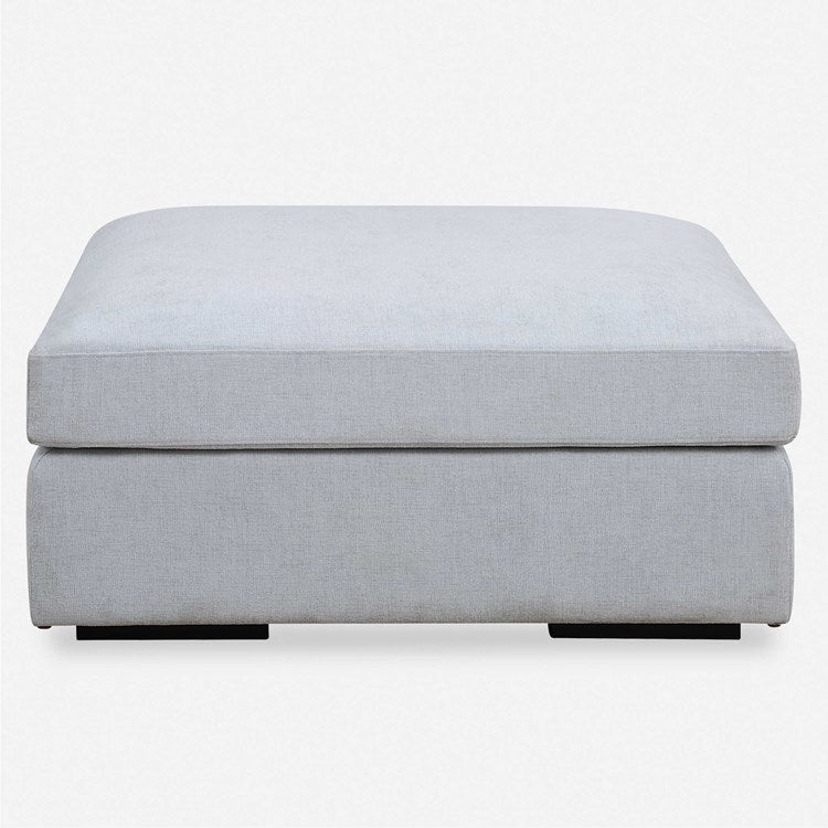 Uttermost Refuge Modular Ottoman ~ Cloud Blue Performance Fabric - Image 2