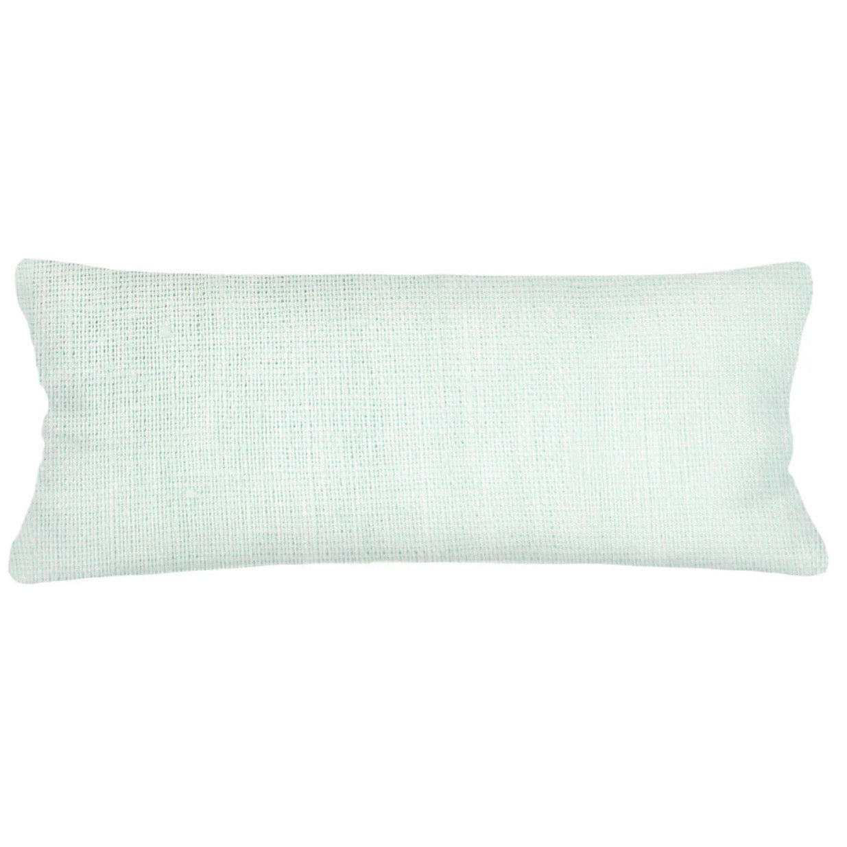 Anaya Home So Soft Linen Bright Aqua Body Pillow With Down Alternative Insert - Image 1