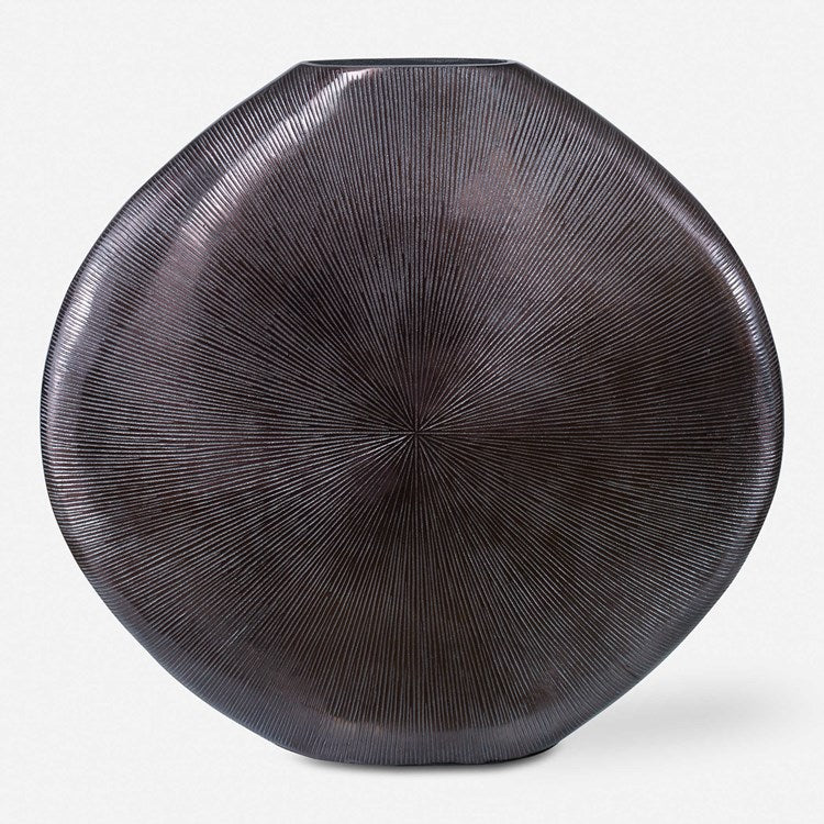 Uttermost Gretchen Black Contemporary Textured Vase - Image 2