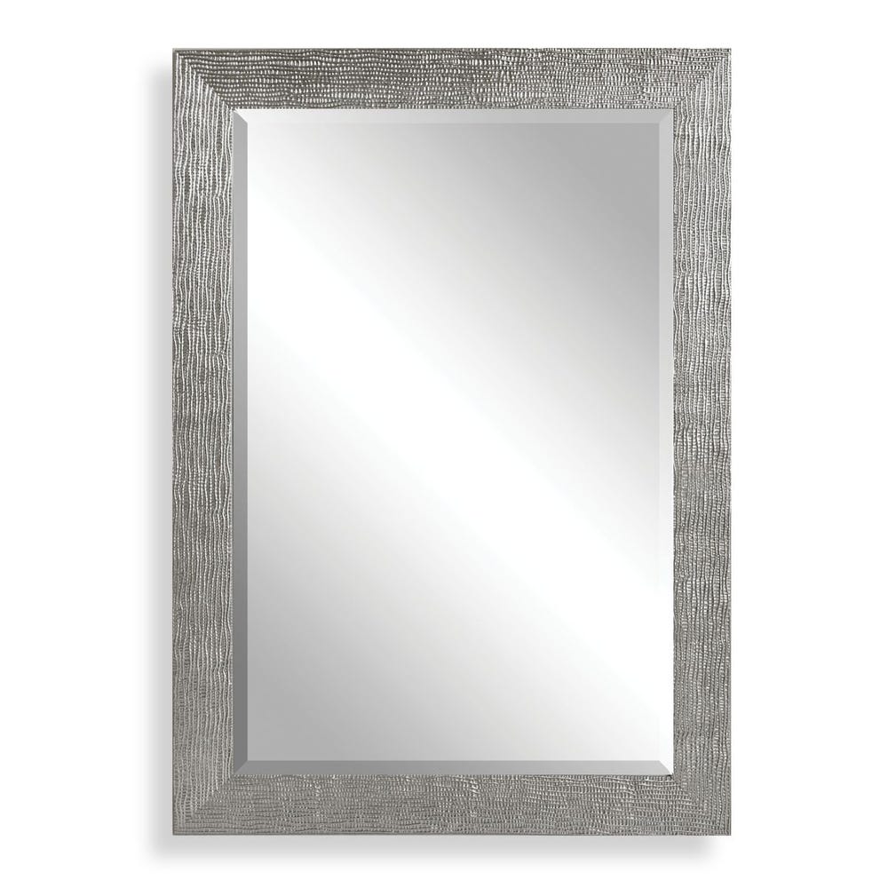 Uttermost Tarek Silver With Light Gray Glaze Mirror - Image 3
