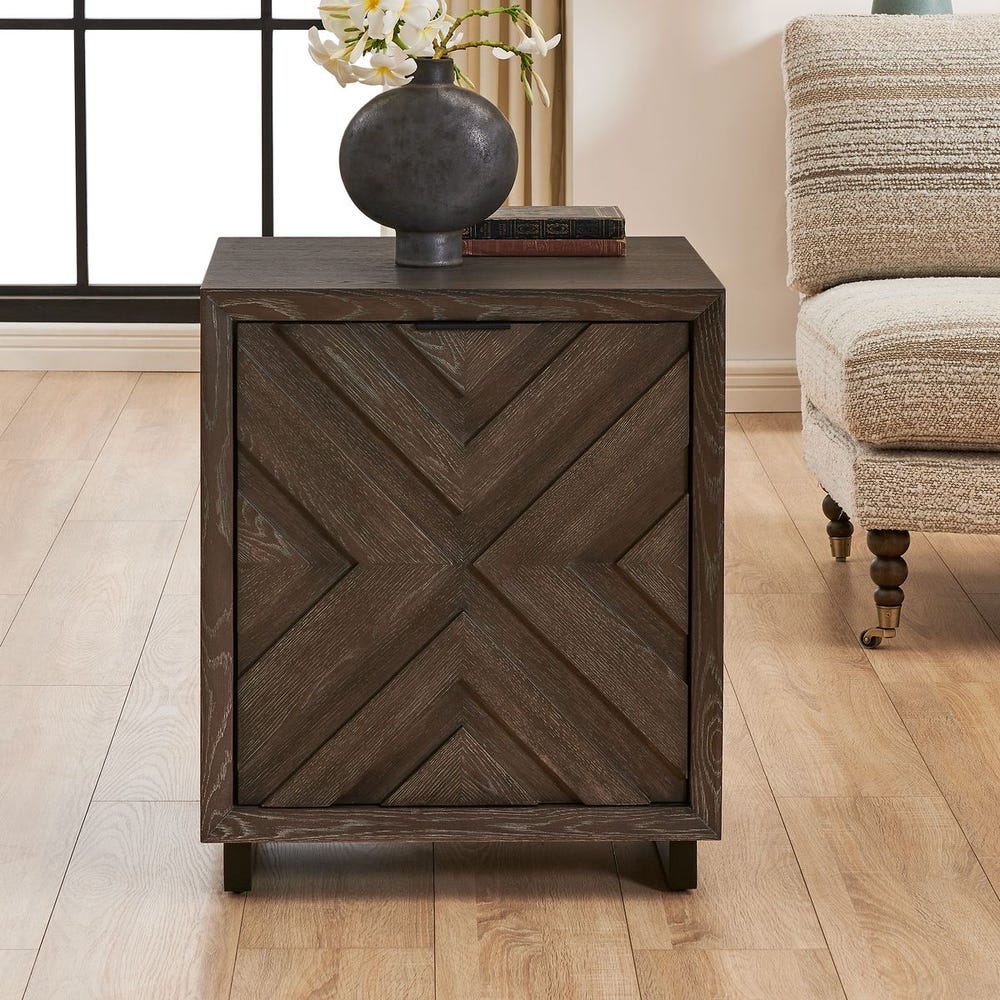 Uttermost Barrett Dark Chocolate Oak Cabinet - Image 2