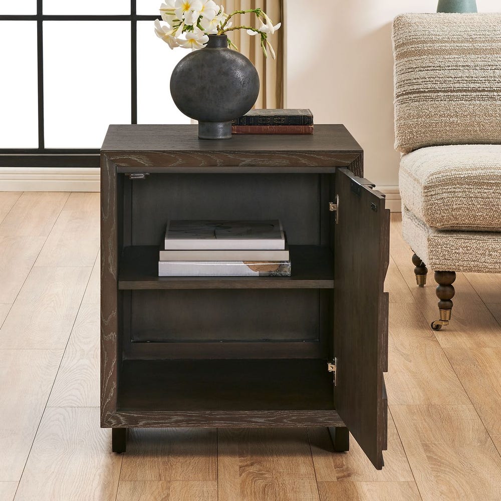 Uttermost Barrett Dark Chocolate Oak Cabinet - Image 3