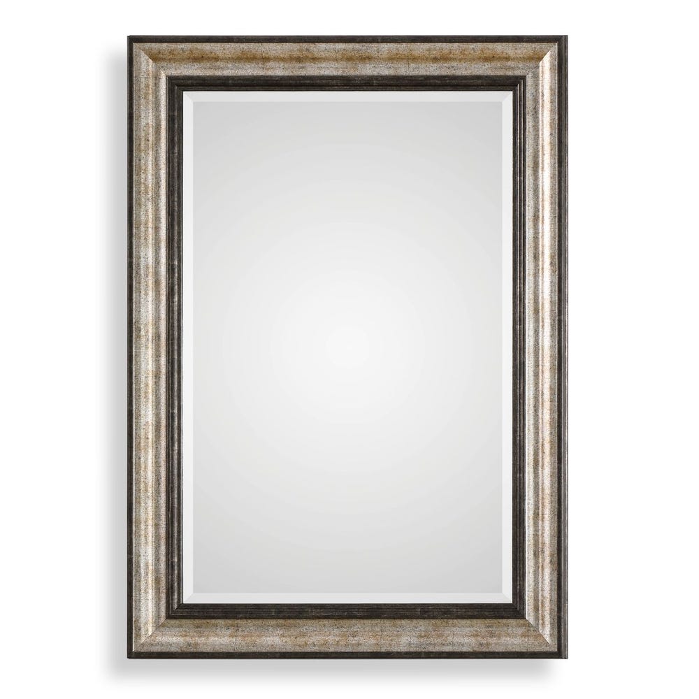 Uttermost Shefford Two- Toned Antiqued Metallic Silver And Bronze Mirror - Image 2