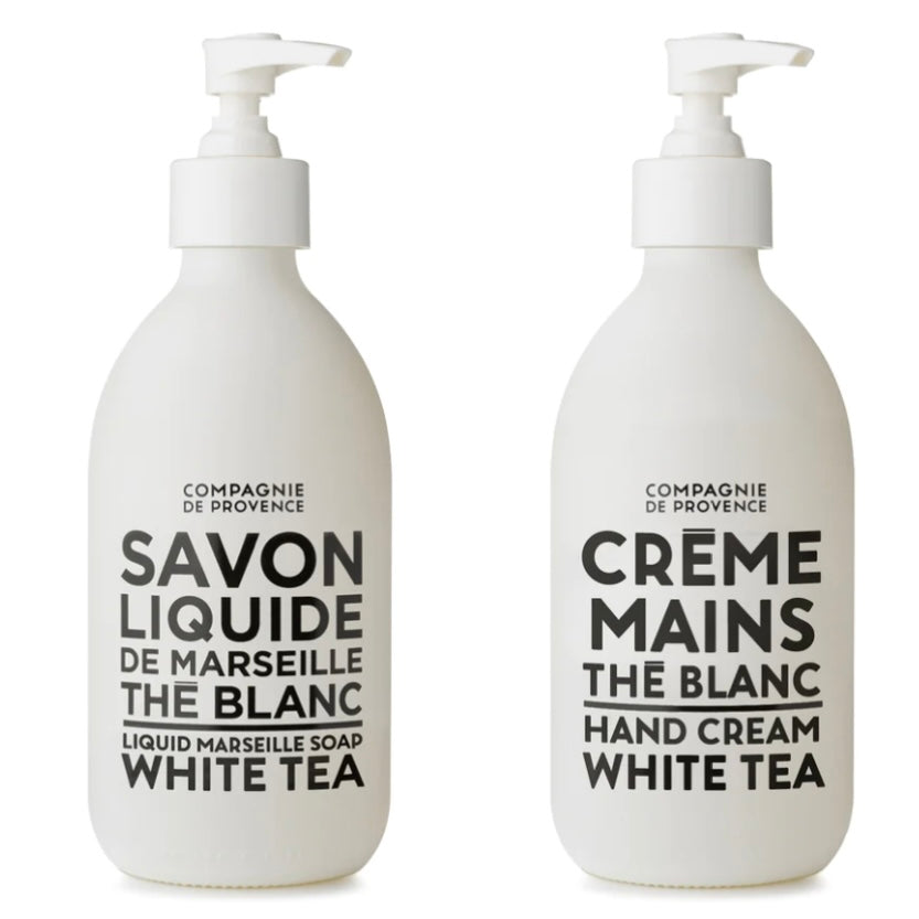 Compagnie de Provence Terra Savon Liquid Marseille Soap and Hand Cream 10 fl. oz. ~ White Tea ~ IN-STORE PURCHASE ONLY
