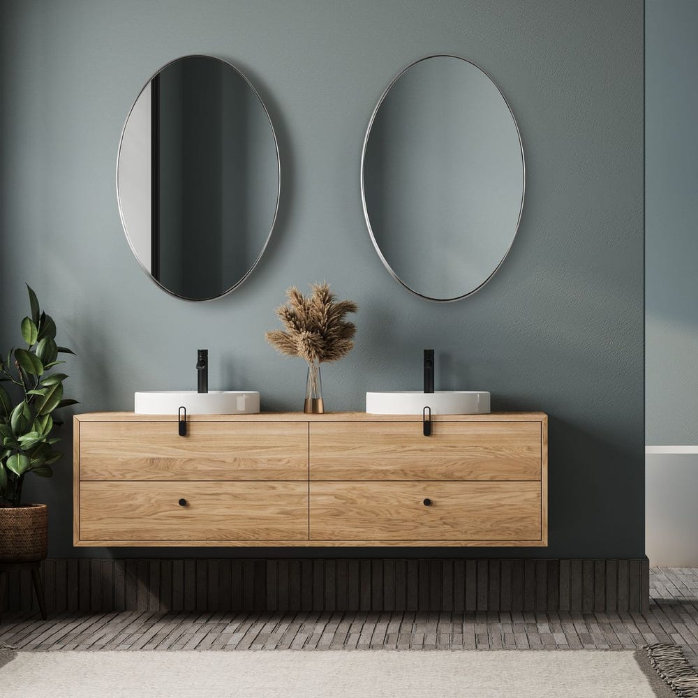 Uttermost Pursley Steel Brushed Nickel Oval Mirror - Image 1
