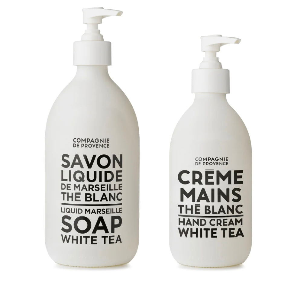 Compagnie de Provence Terra Savon Liquid Marseille Soap and Hand Cream ~ White Tea ~ IN-STORE PURCHASE ONLY