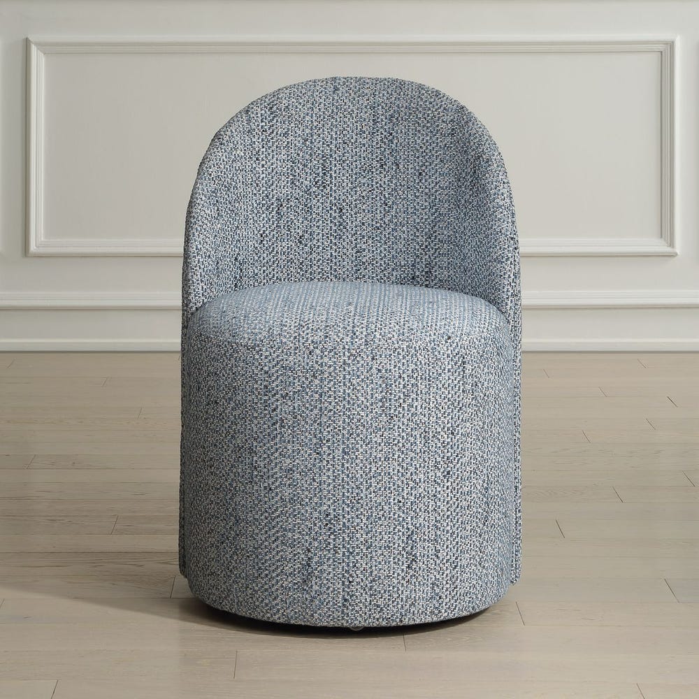 Uttermost Roll With It Denim Chenille Dining Chair - Image 1