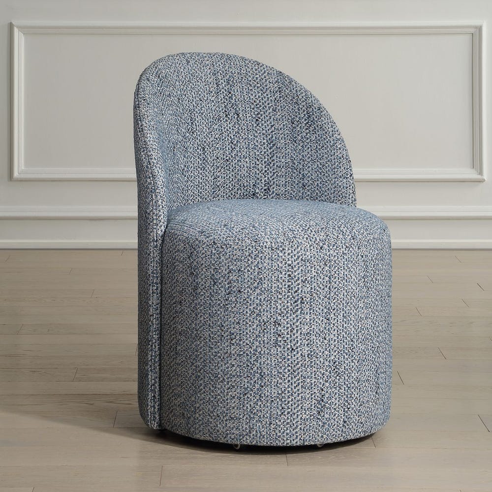 Uttermost Roll With It Denim Chenille Dining Chair - Image 2