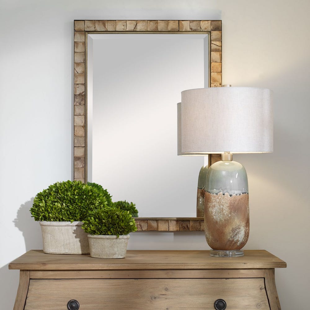 Uttermost Cocos Rectangle Coconut Shells Mirror - Image 1