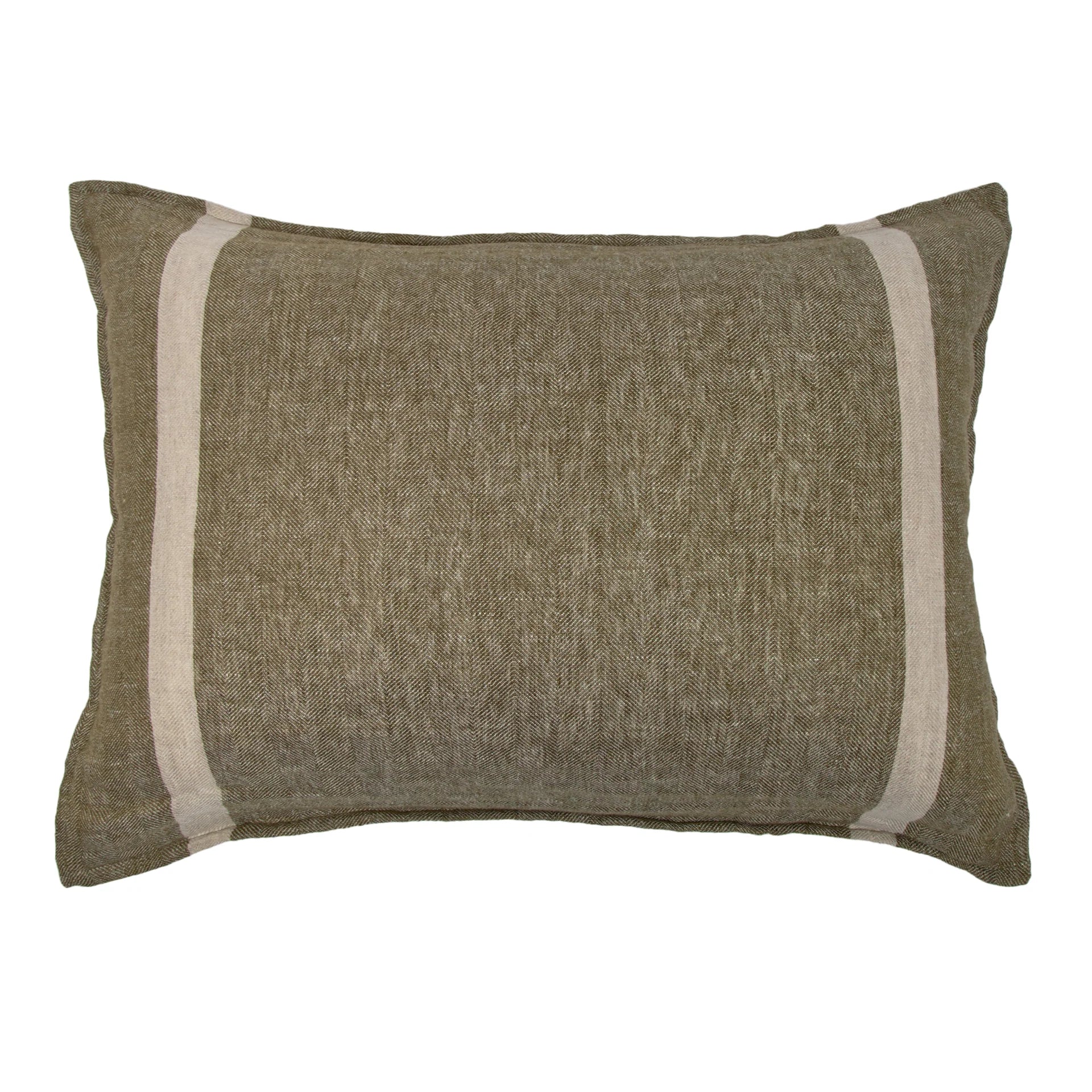 Pom Pom at Home Rory Moss and Flax Big Pillow with Insert ~ 28 x 36 - Image 1