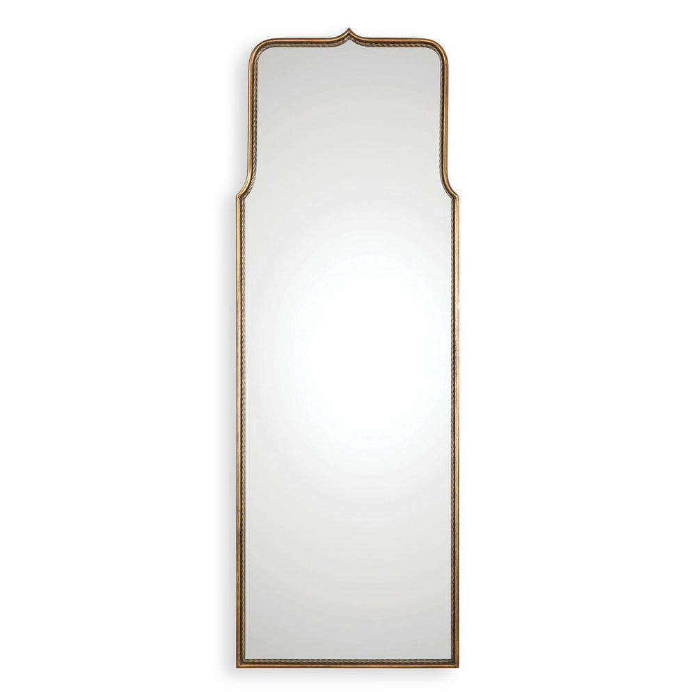 Uttermost Adelasia Antique Gold Leaf Iron Mirror - Image 2