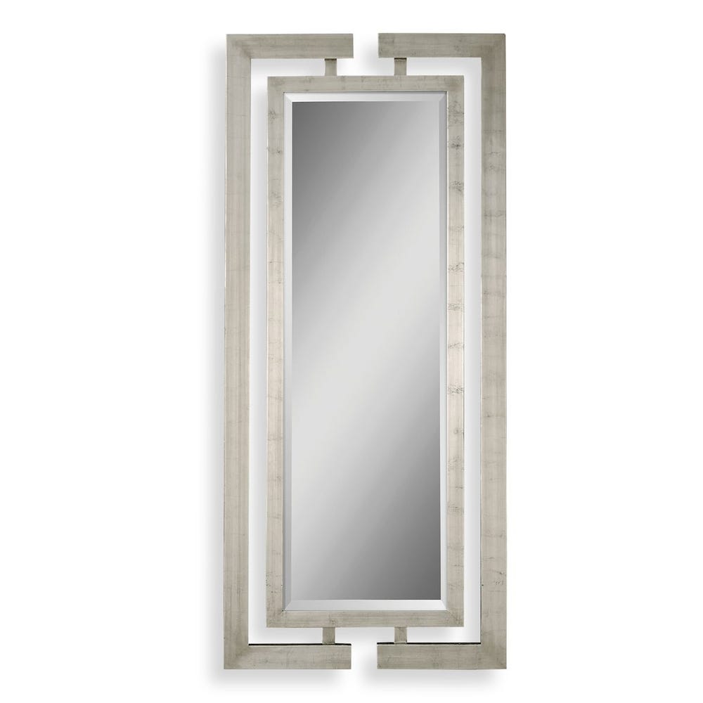 Uttermost Jamal Wooden Frame Silver Leaf Mirror - Image 2